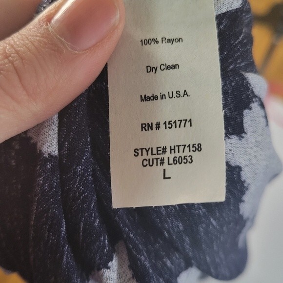 Kayleigh Blue Navy Women Long Sleeve Blouse Top Size Large - Picture 7 of 7